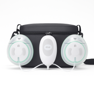 Elvie Stride Plus Hands-Free Electric Breast Pump with 3-in-1 Carry Tote
