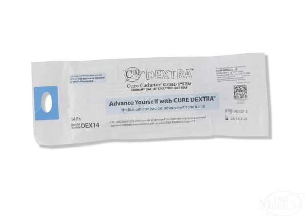 Cure Dextra Closed System Straight Tip Catheter – Latex-Free, Sterile, Unisex - Image 3