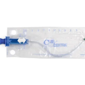 Cure Dextra Closed System Straight Tip Catheter – Latex-Free, Sterile, Unisex
