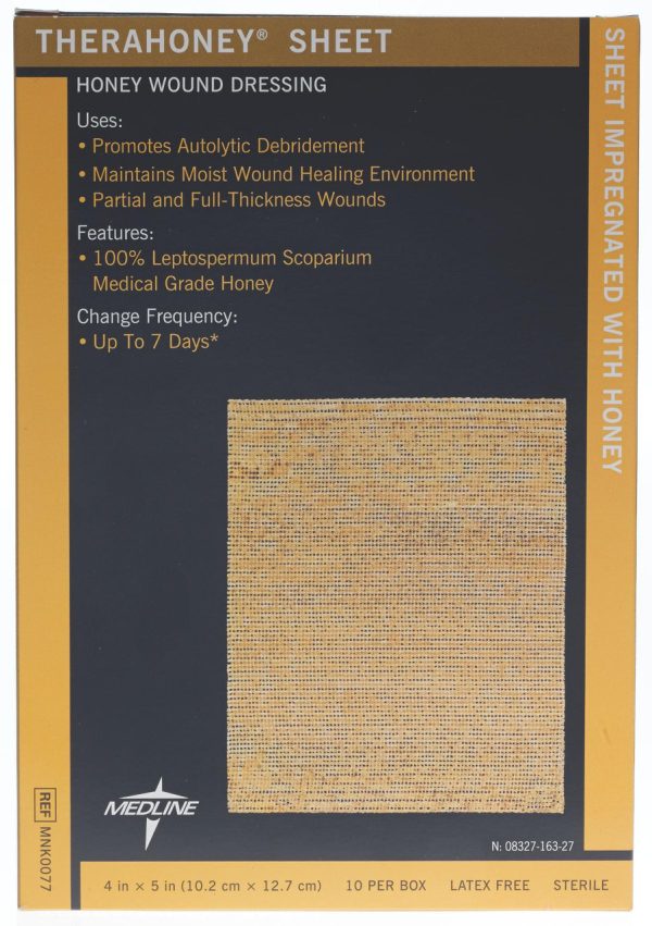 TheraHoney™ Gauze Honey Sheet Dressing – 100% Manuka Honey, Sterile & Latex-Free